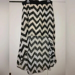 Black and  white skirt